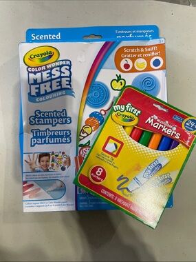 Crayola color wonder stamp set and my first markers brand new
